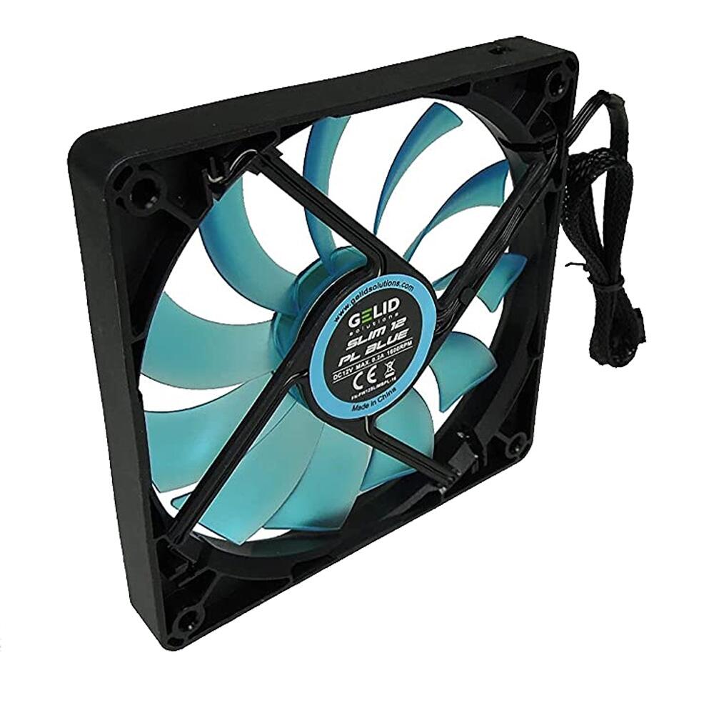 Ventola Slim 120x120x15,8 12V PL Blu