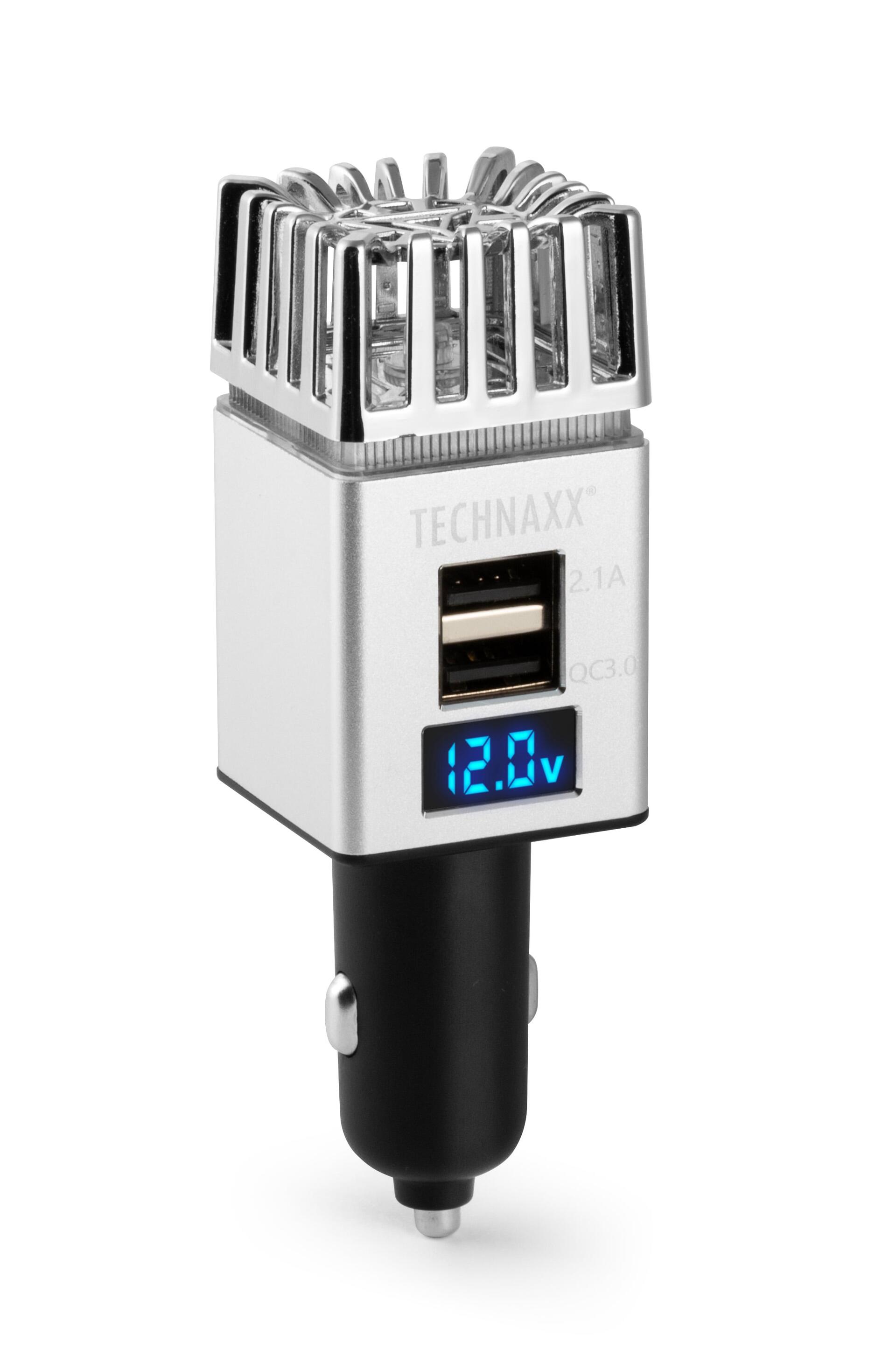 Ionizzatore Purificatore d'aria da Auto 12/24V 2xUSB, TX-130