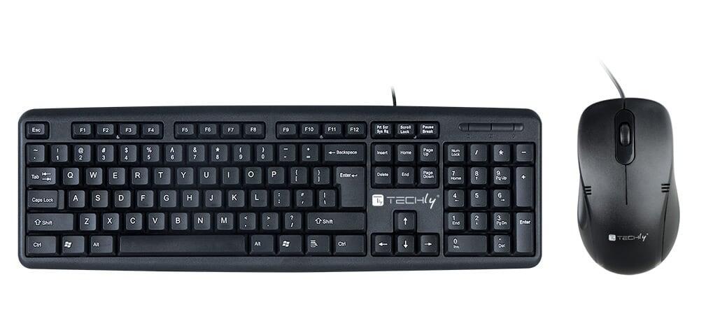 Kit Tastiera e Mouse USB Nero