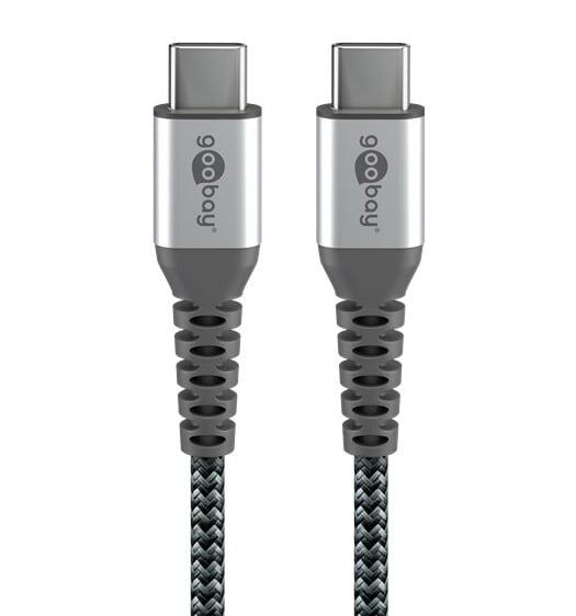 Cavo Tessile USB-C™ Maschio/USB-C™ Maschio 2 m Grigio