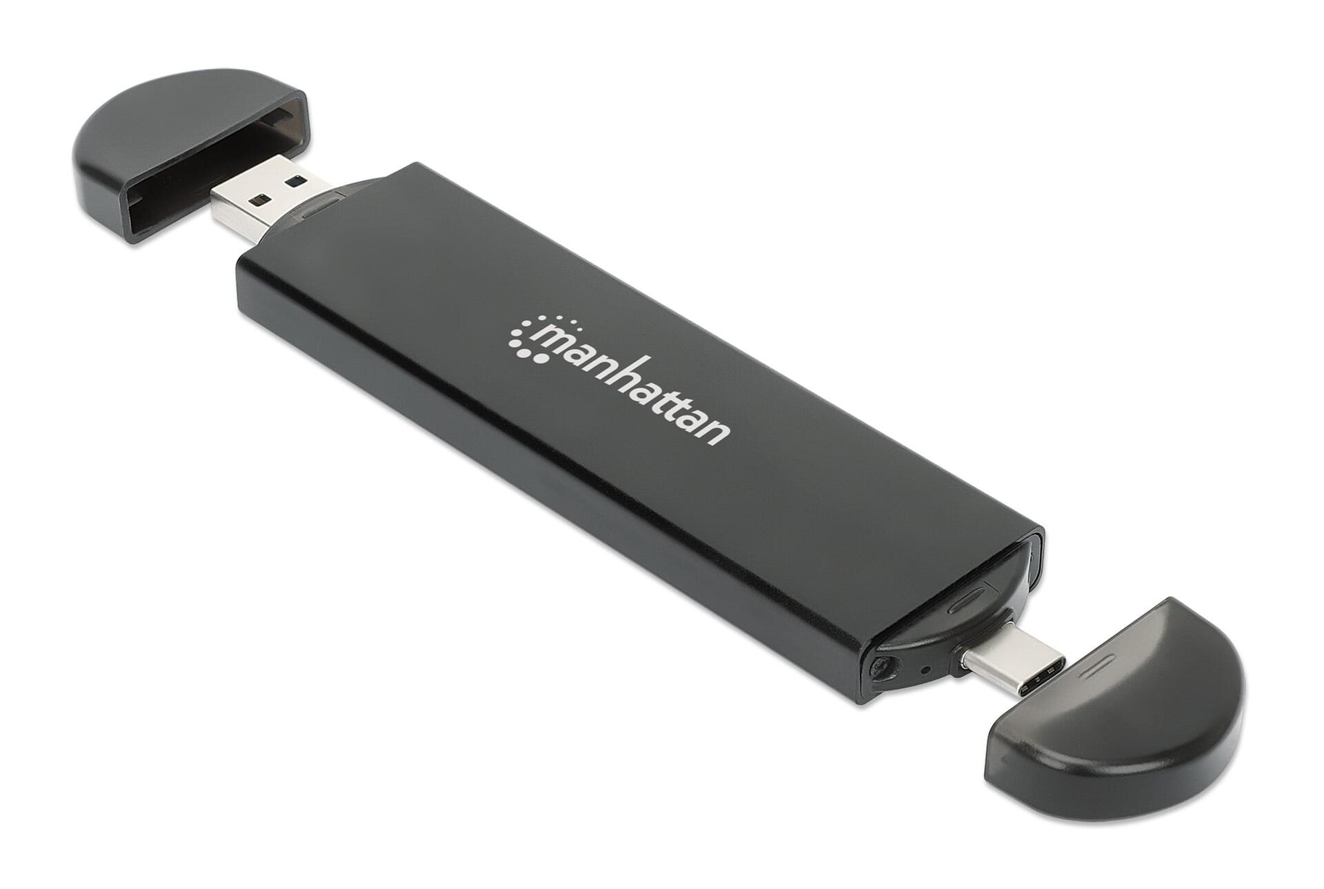 Box Esterno USB SSD M.2 NVMe e SATA Connessioni USB-C™ e USB A