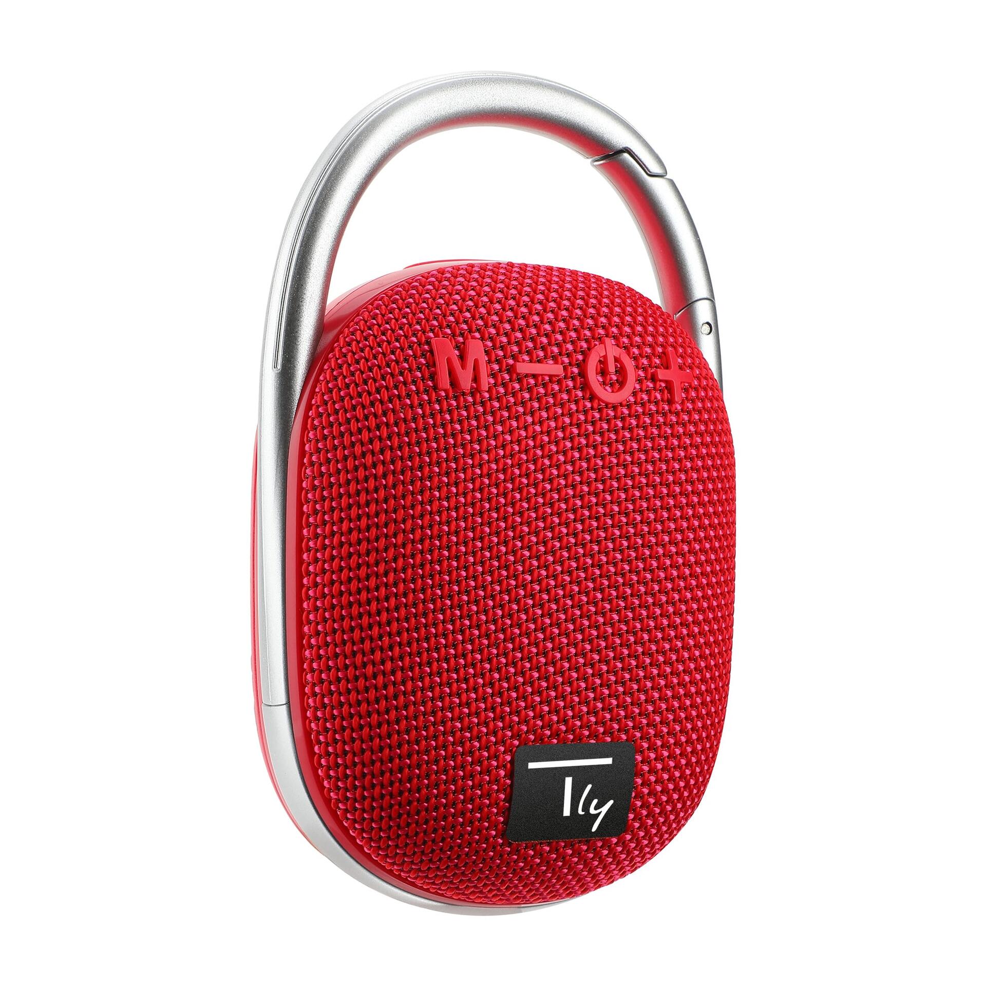 Mini Altoparlante Wireless BT V5.3 Speaker Luce LED Vivavoce TF USB Rosso