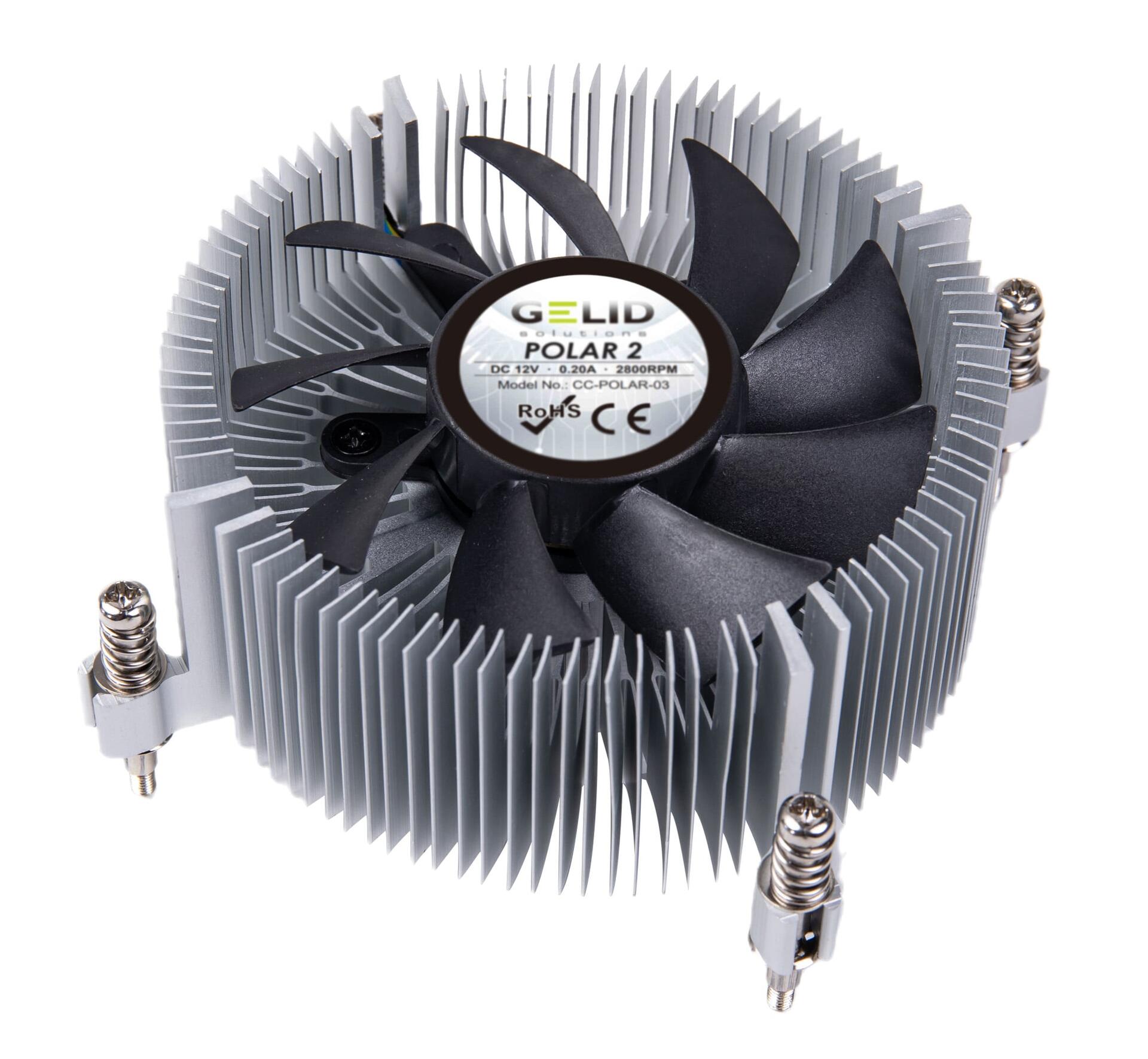 Ventola Silenziosa Polar2 a Basso Profilo per Intel