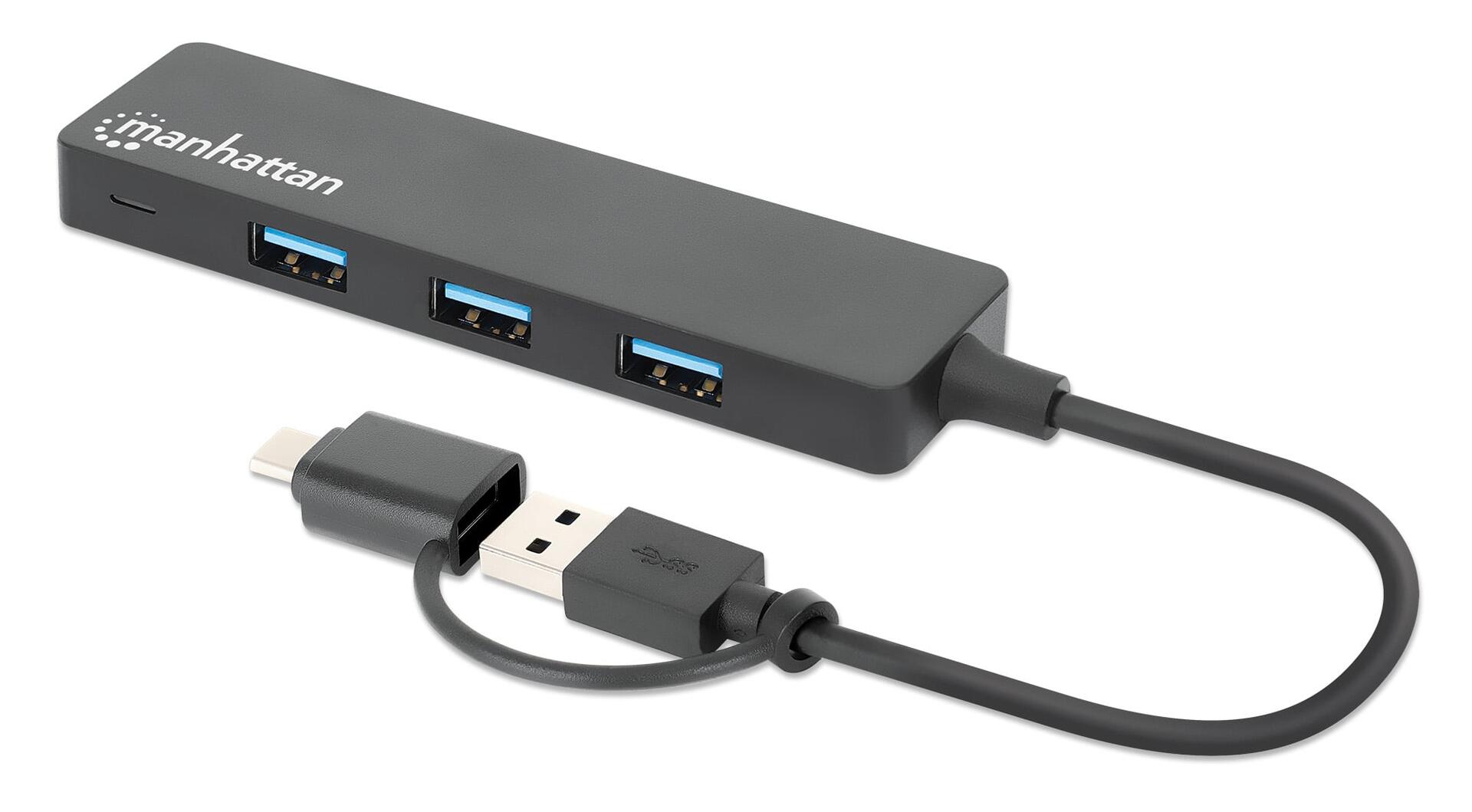 Hub USB 3.2 Gen1 4 Porte Combo USB-A e USB-C™