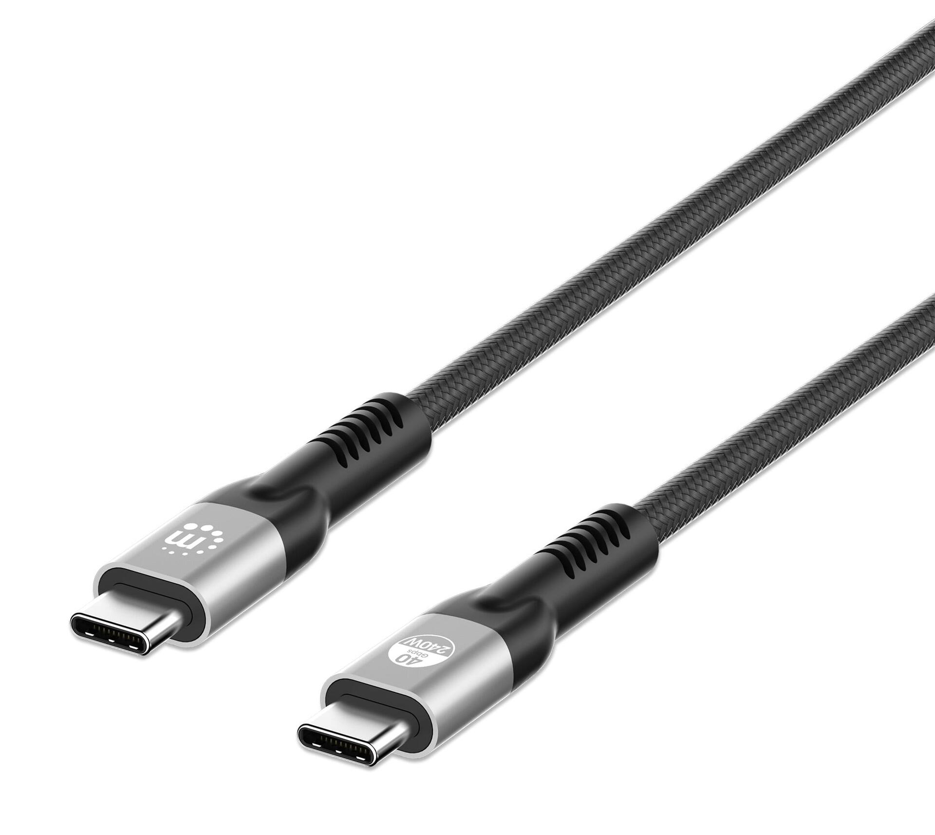 Cavo USB4 EPR USB-C™ M/M 40G 240W PD 3.1 8K E-Mark 1m