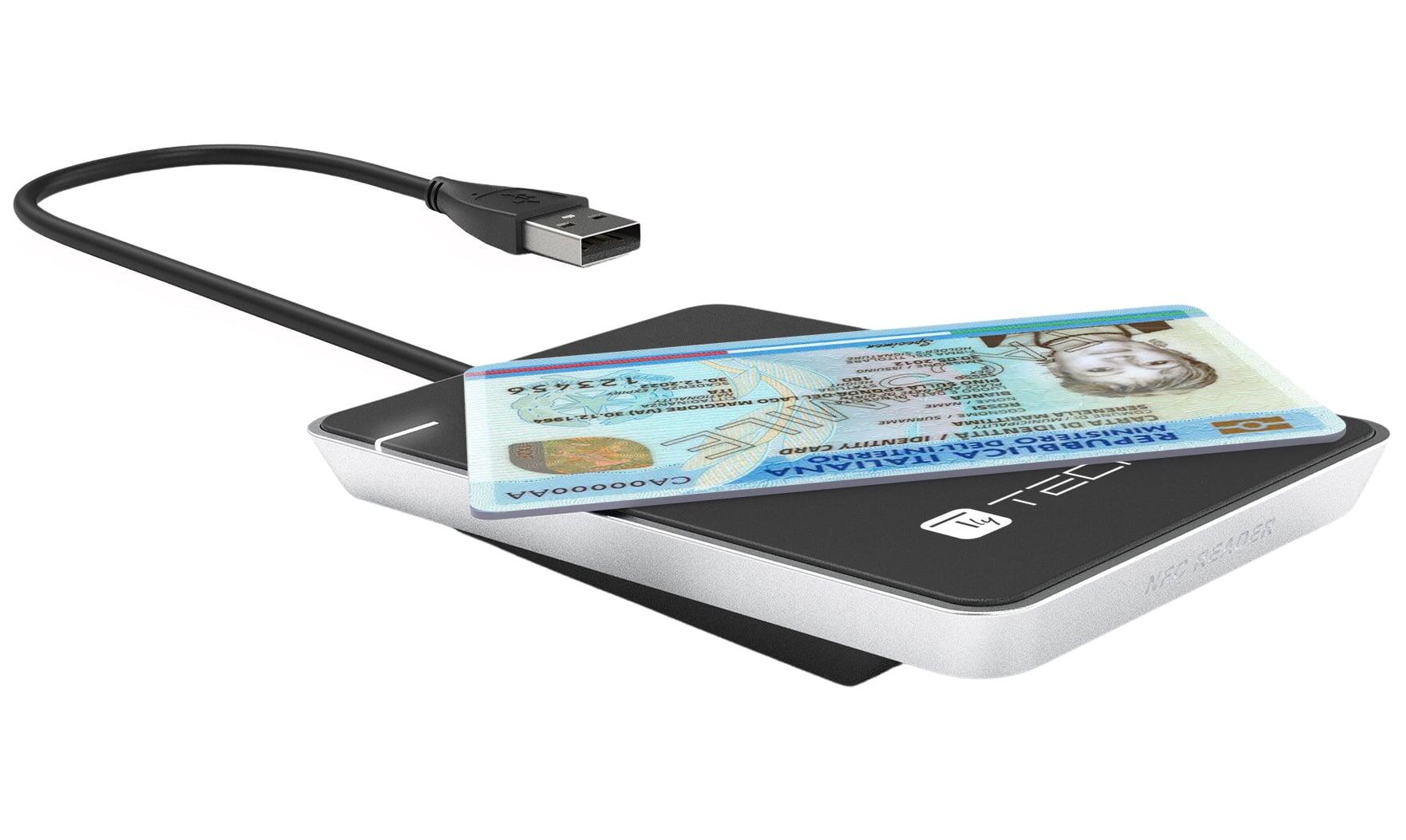 Lettore Contactless Card Reader RFID e NFC per Carta d’Identità Elettronica e Tessera Sanitaria