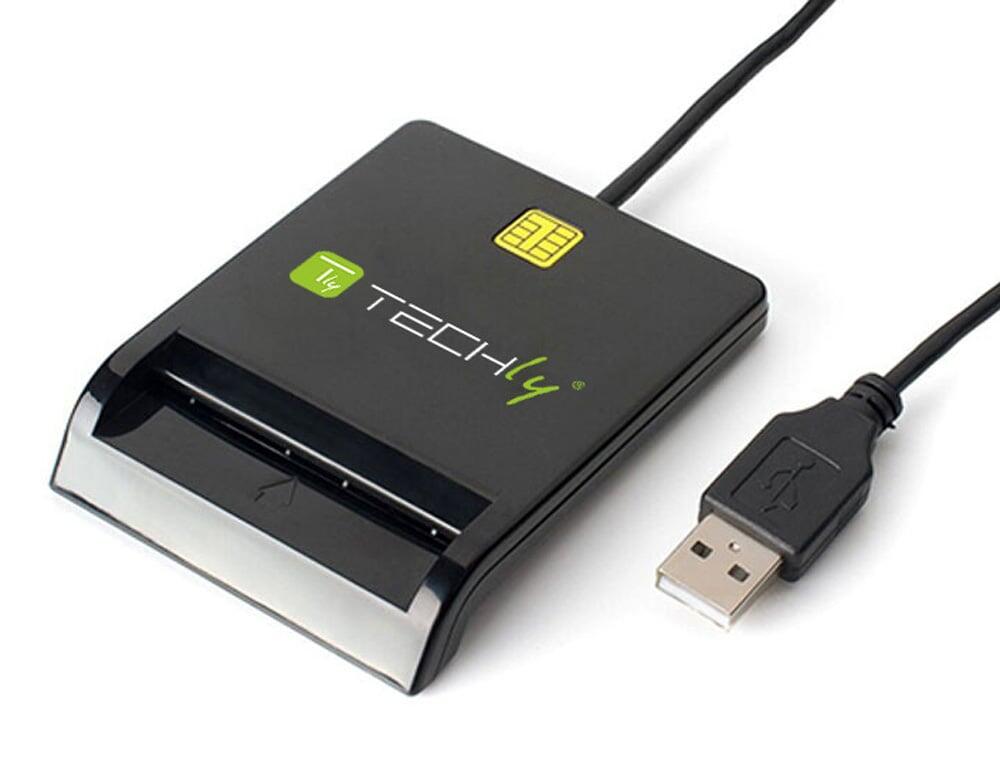 Lettore di Smart Card USB Esterno Nero