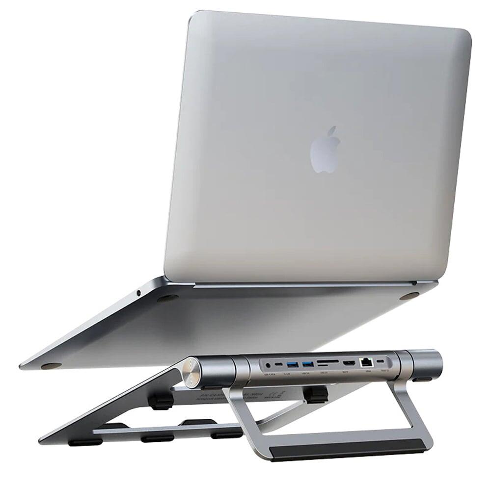 Docking Station USB-C™ 9 in 1 Hub USB3.1 Stand per Notebook Pieghevole