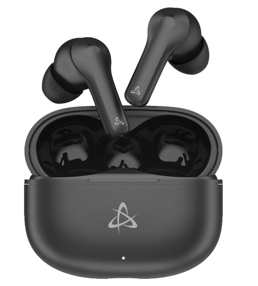 Auricolari Wireless BT v5.3 Cancellazione del Rumore con Custodia di Ricarica 2 in 1 Nero