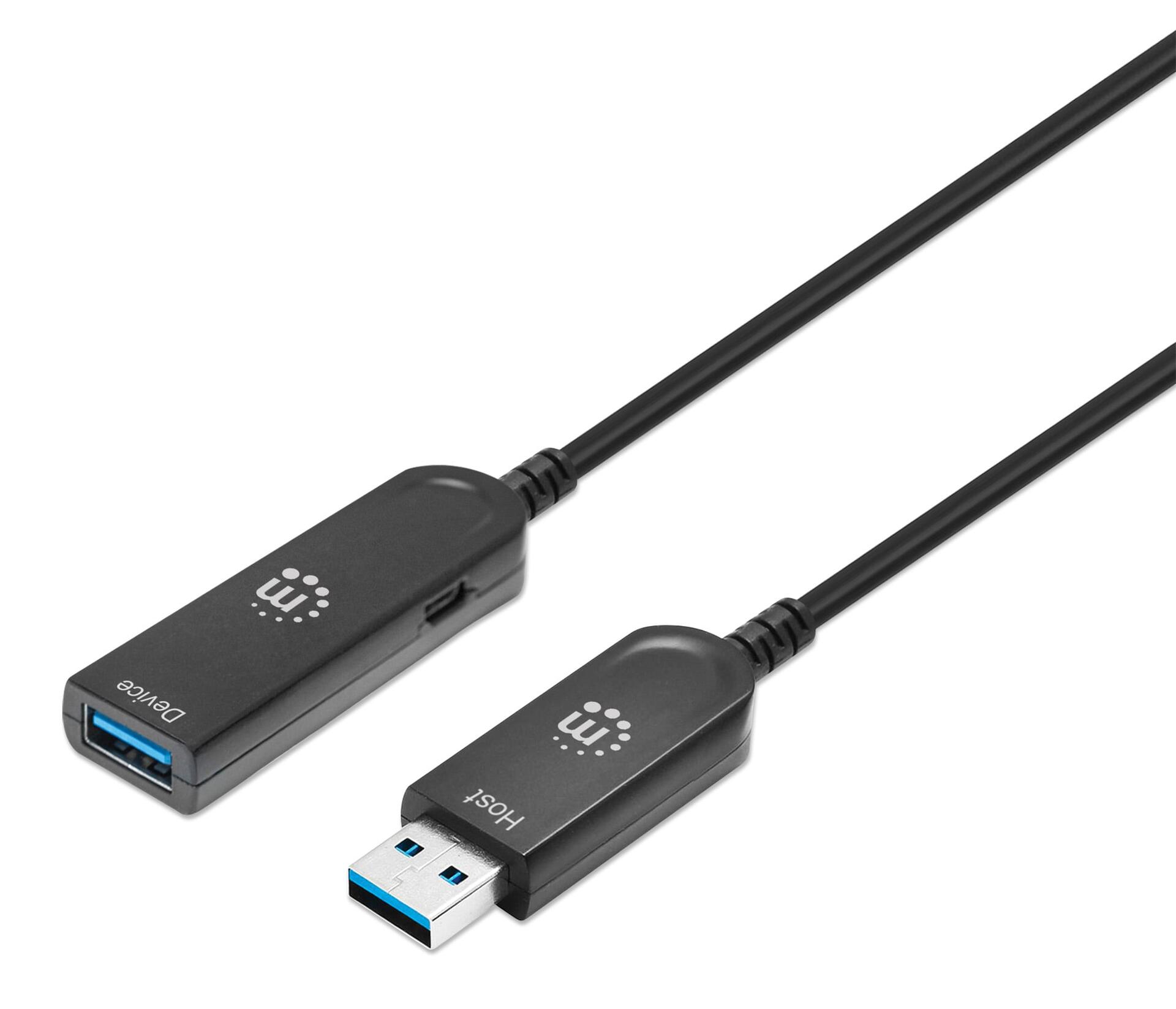 Cavo Ottico Attivo USB 3.2 Gen 2 SuperSpeed+ Active Optical Cable USB A M/F 30m