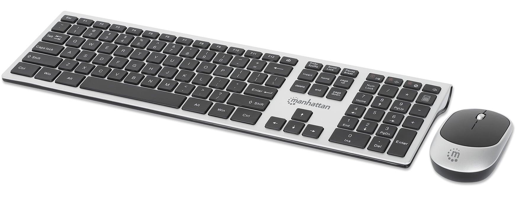 Kit Tastiera e Mouse 1200 Dpi Wireless, MWK7400