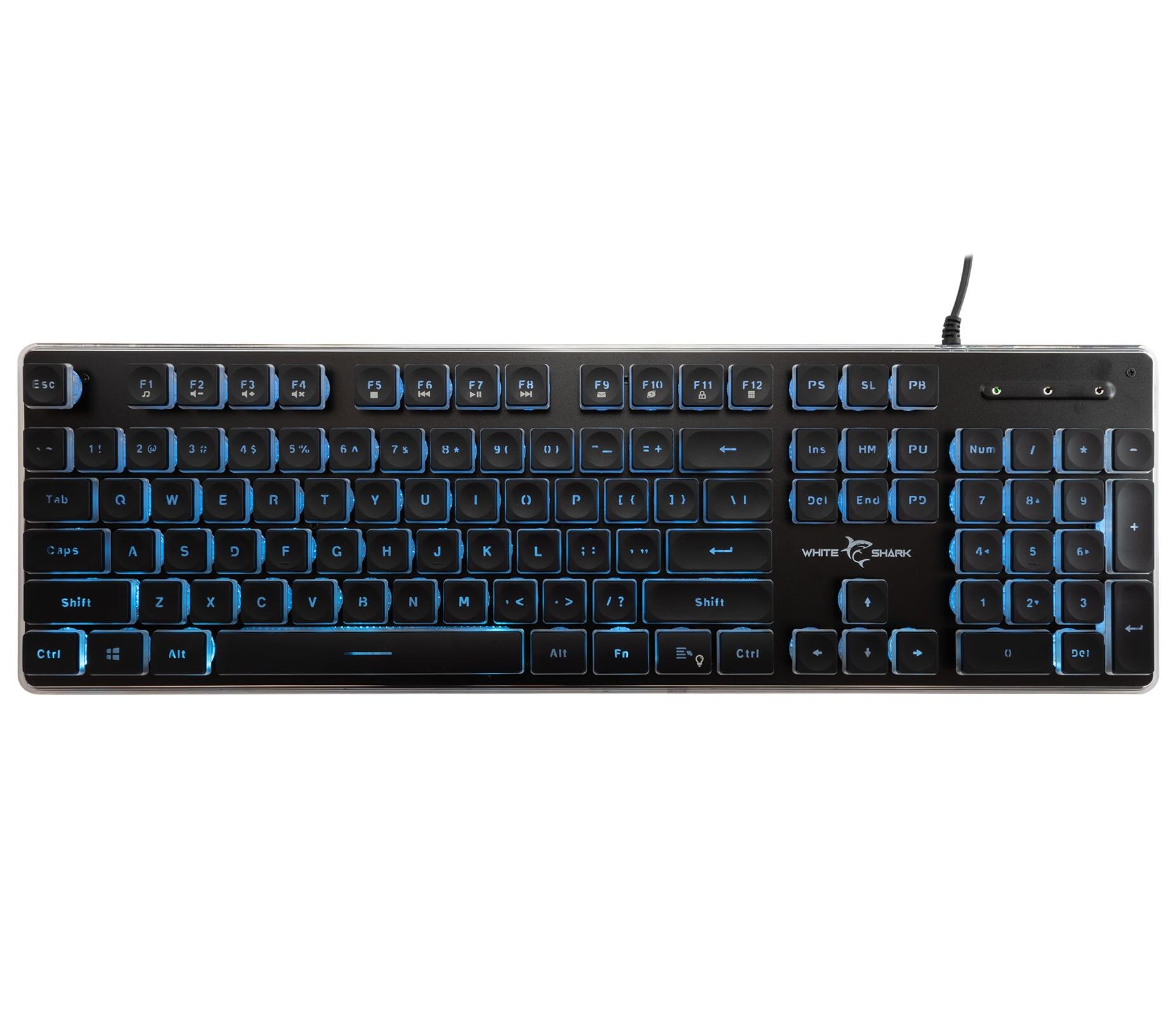 Tastiera Gaming USB 104 Tasti con Retroilluminazione LED Nero