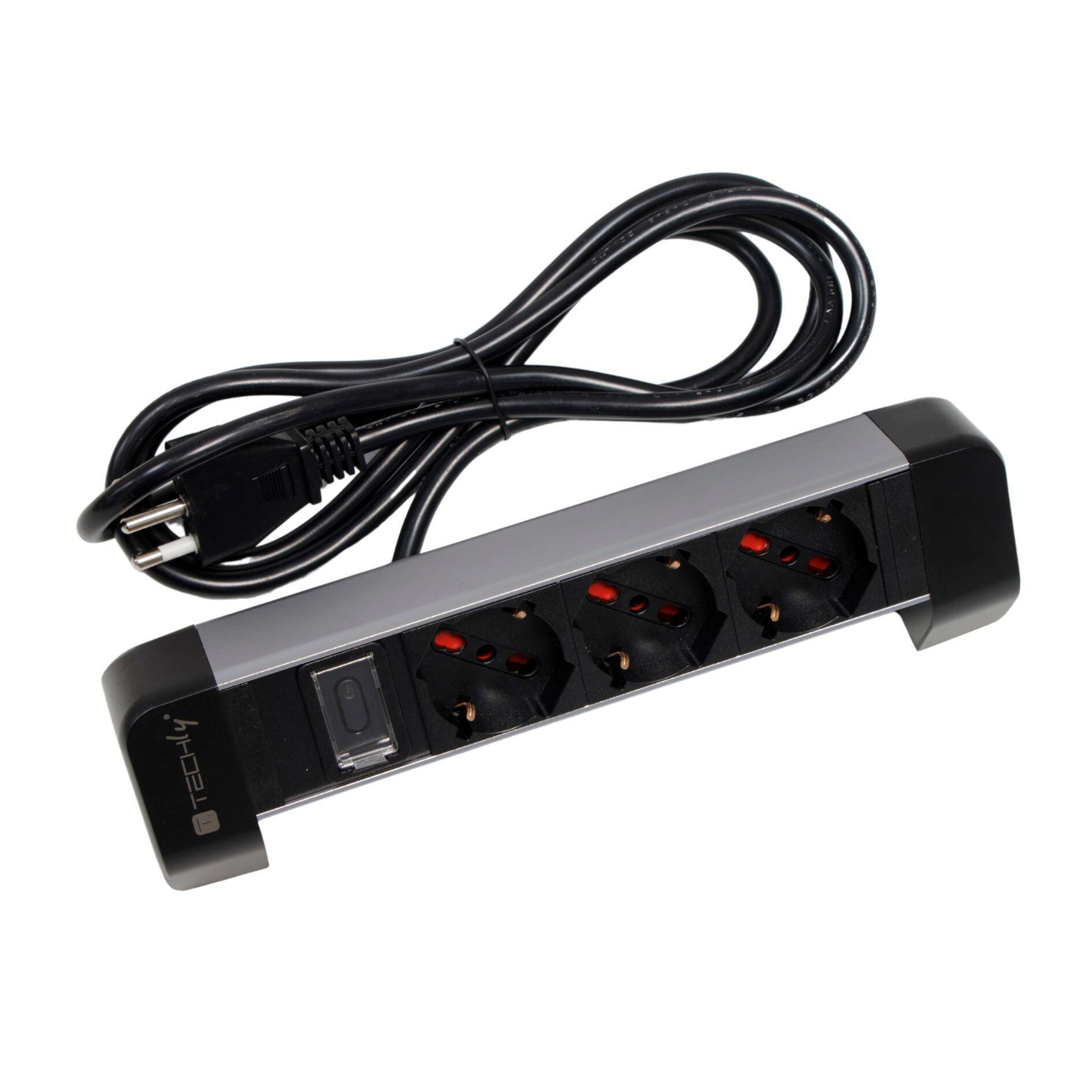 Multipresa da Tavolo 3 prese Italiane Bipasso