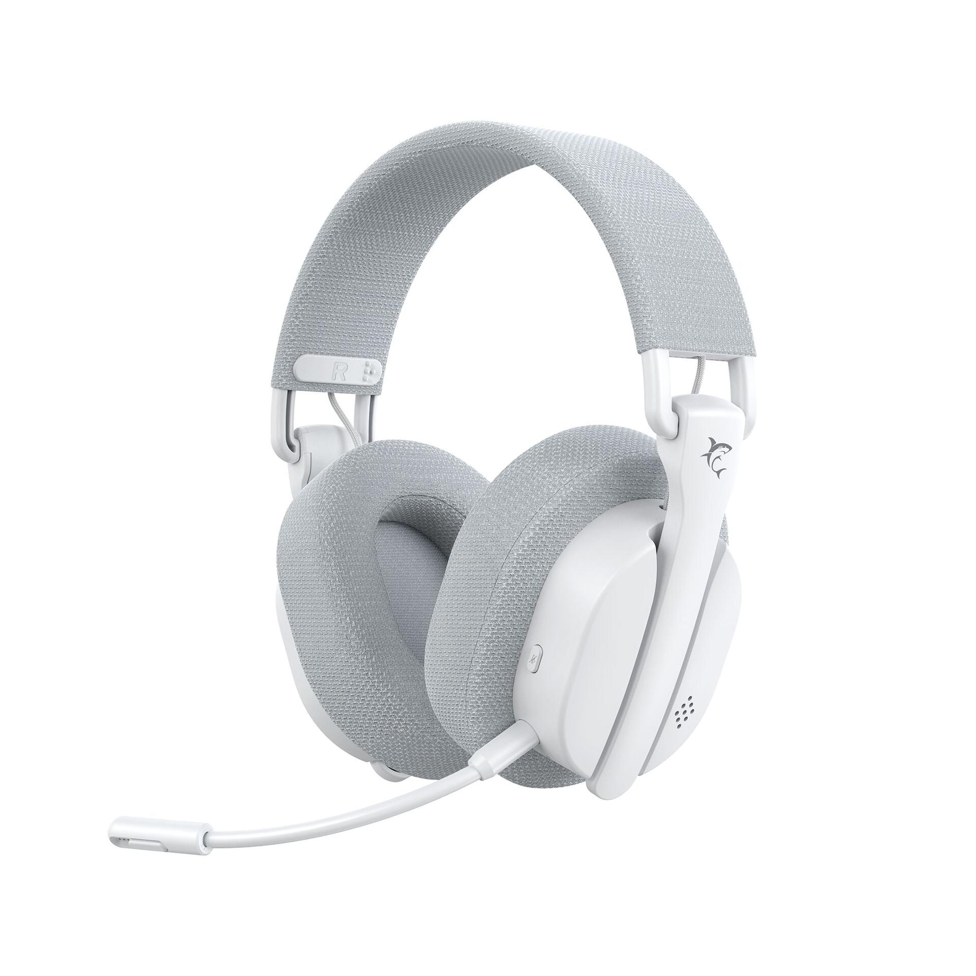 Cuffia Gaming Wireless BT con Microfono Bianco FIRECREST