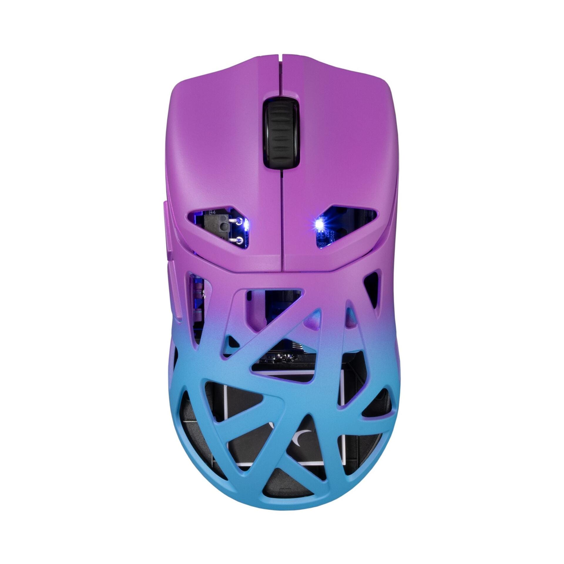 Mouse Ottico Wireless Gaming 24000 Dpi Retroilluminazione DPI LED Blu Viola, DAGONET-BLP