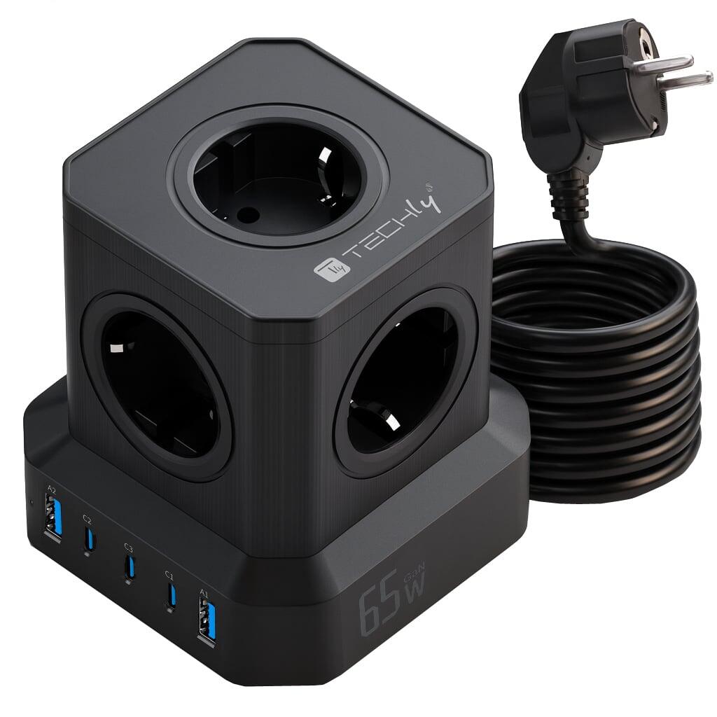 Multipresa da Tavolo USB Cube 5p 2xUSB-A 3xUSB-C™