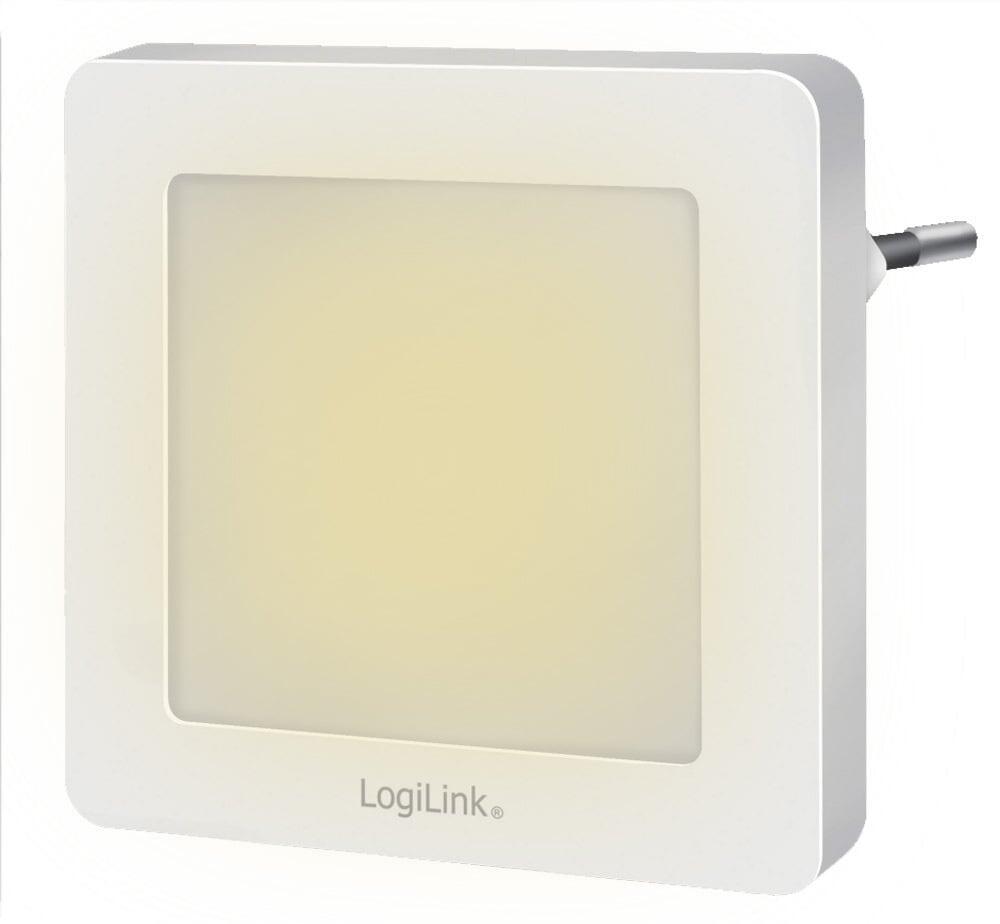 Luce Notturna LED Quadrata con Sensore Crepuscolare Bianco Caldo