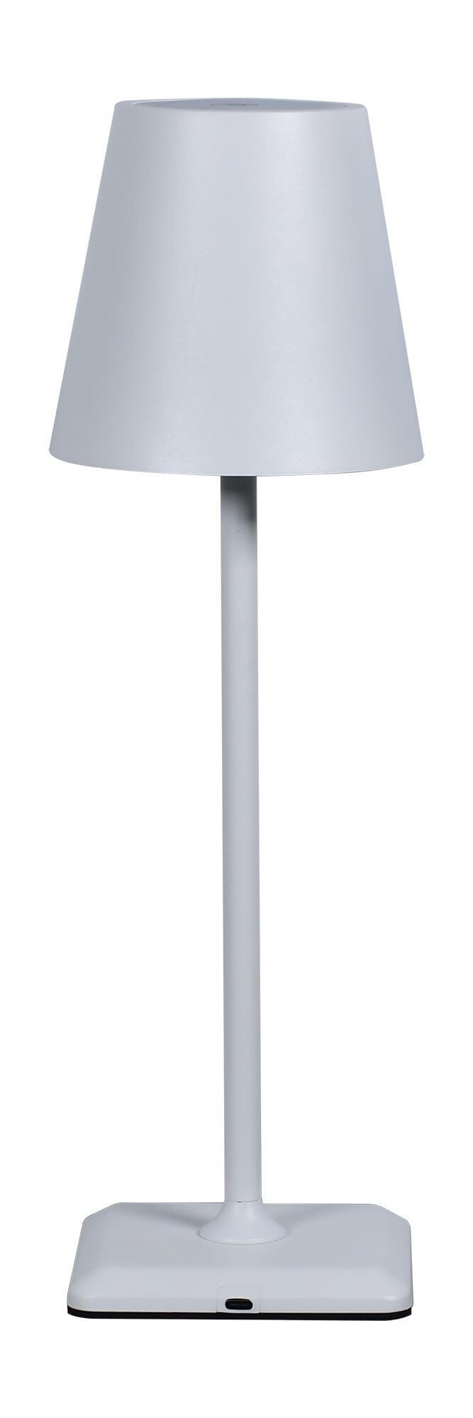 Lampada da Tavolo LED Senza Fili USB-C™ Dimmerabile in Metallo Bianco