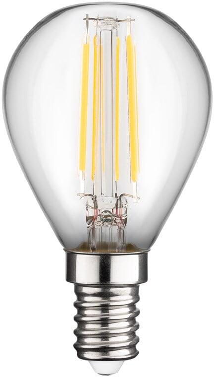 Lampadina Mini Globo E14 a Filamento Bianco Caldo 4W, Classe E