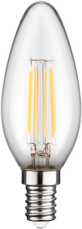 Lampadina LED Candela E14 Bianco Caldo 4W Filamento Classe E