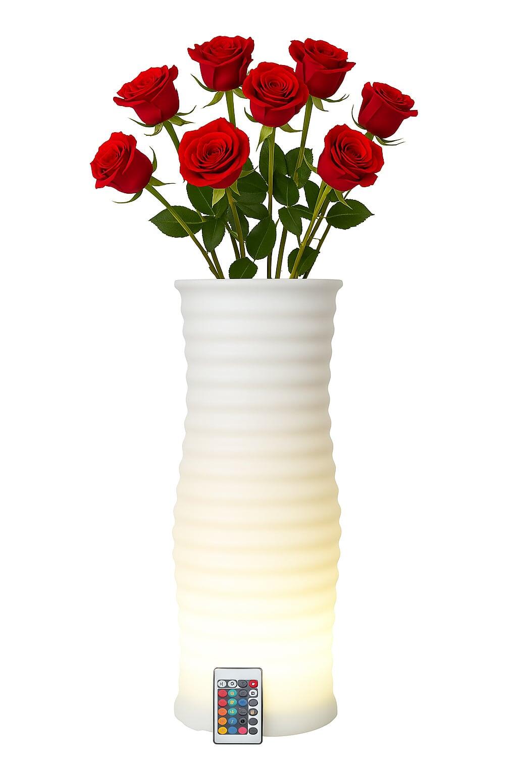 Vaso Luminoso LED RGB Multicolore IP54 con Telecomando