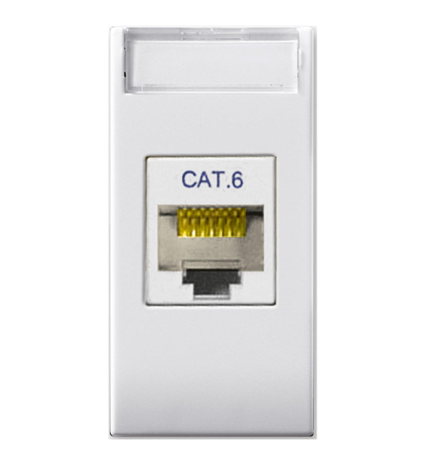 Domus S44 Presa RJ45 Cat.6 UTP Bianco Lucido