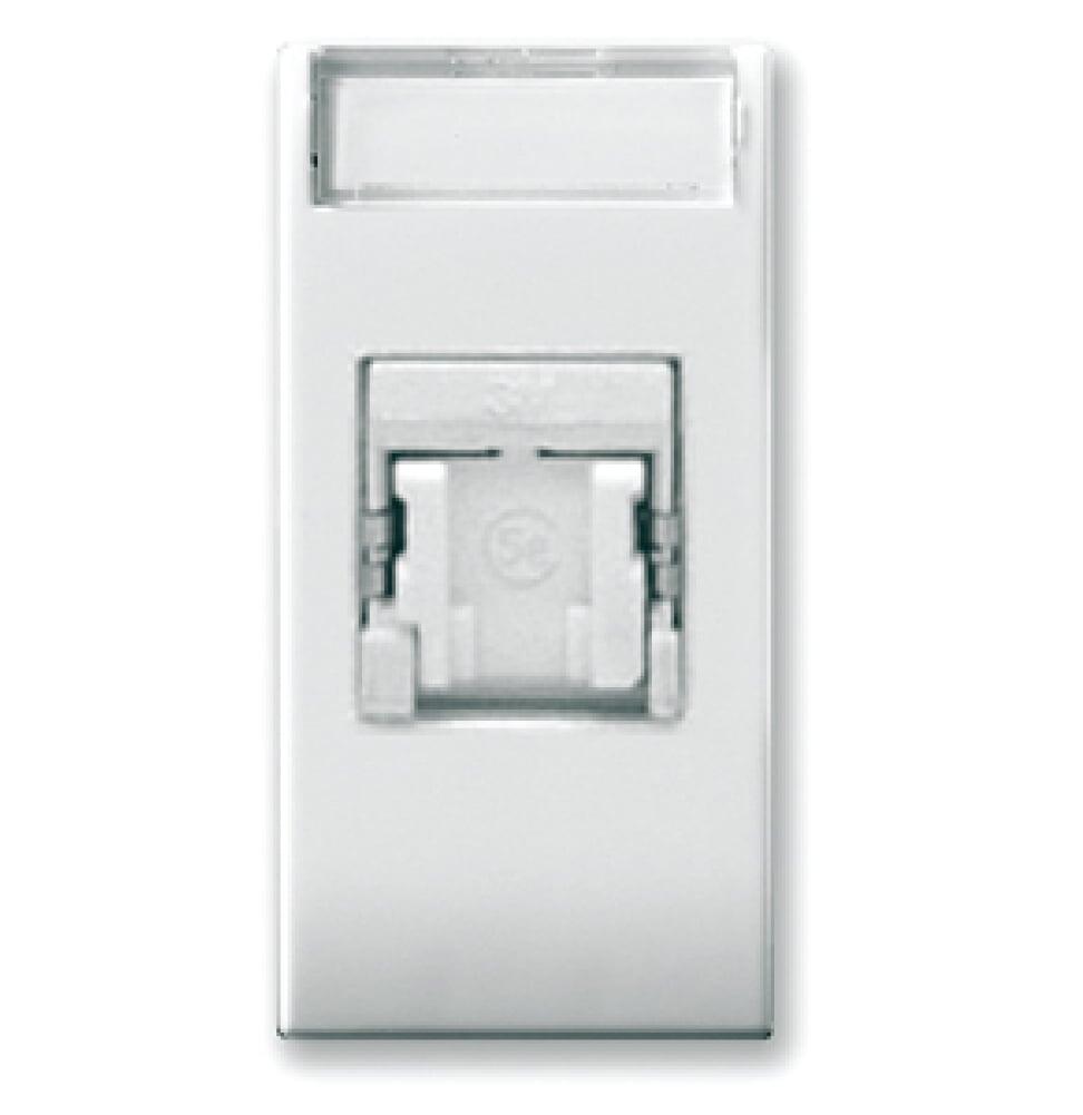 Domus S44 Presa RJ45 Cat.6 FTP Connettore 3M con Tappo Bianco Lucido