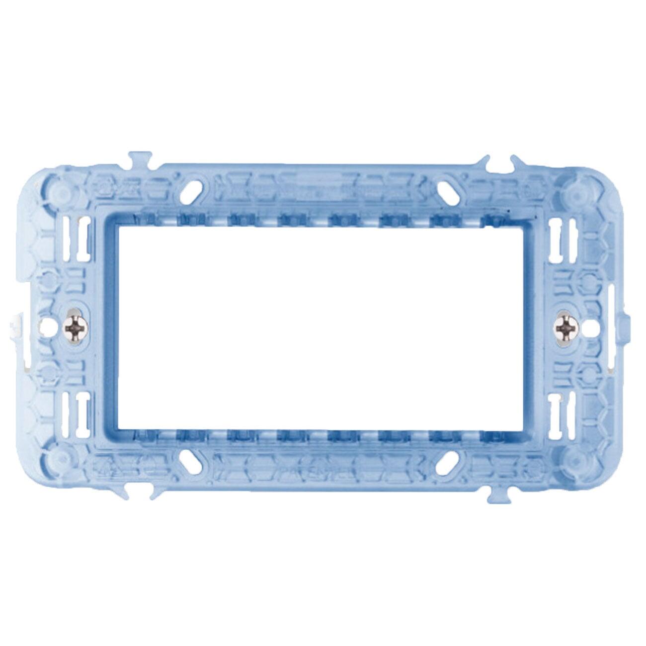 Supporto con Viti S44 per Scatole Rettangolari 4 Moduli