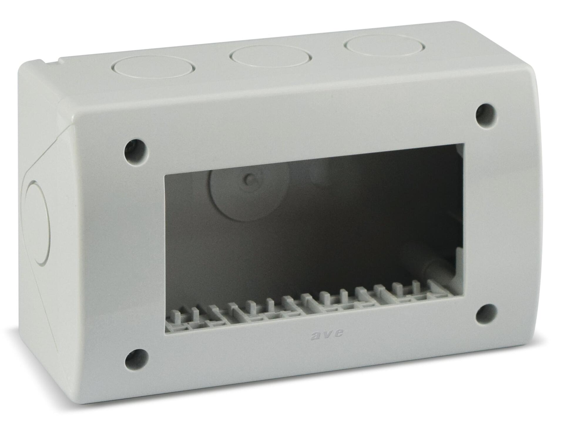 Contenitore Autoportante IP40 S44 per Minicanali 4 Moduli Bianco