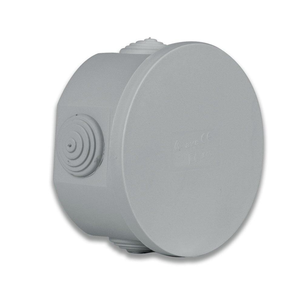 Scatola Rotonda IP44 di Derivazione da Parete con Passacavi