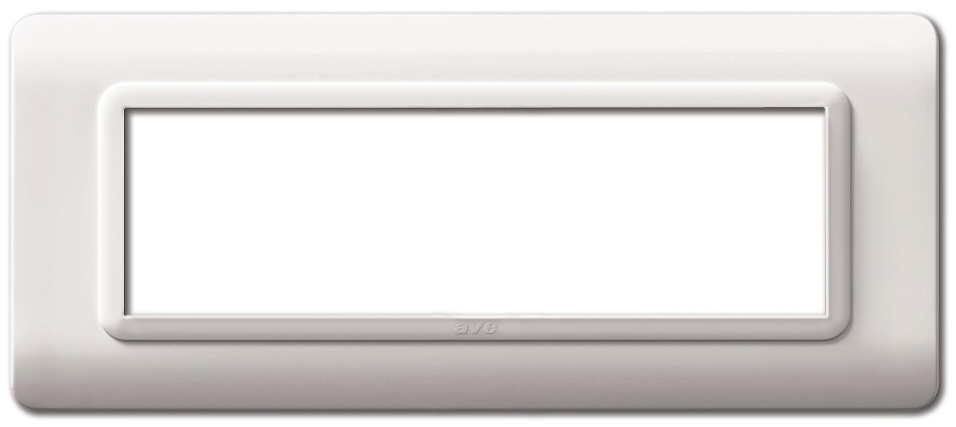 Placca Tecnopolimero S44 7 Moduli Bianco