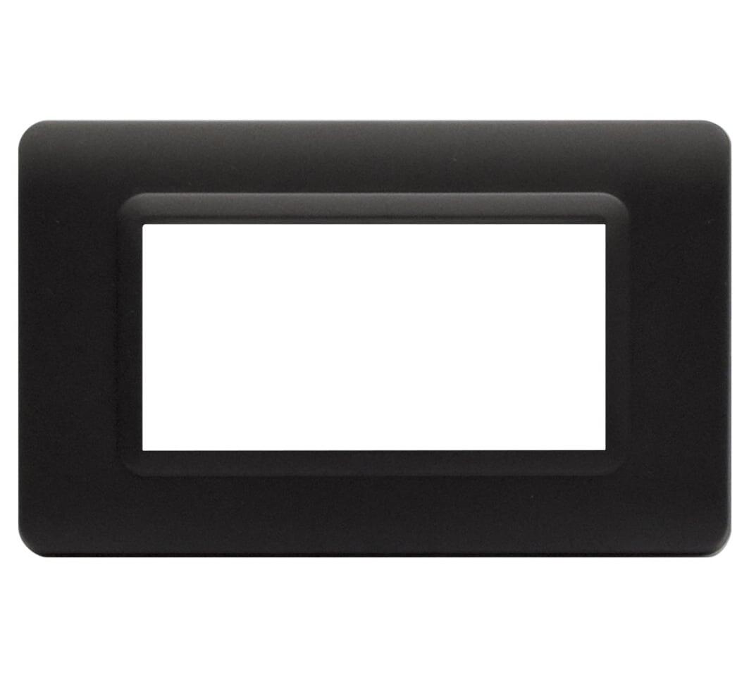 Placca Tecnopolimero S44 4 Moduli Grigio