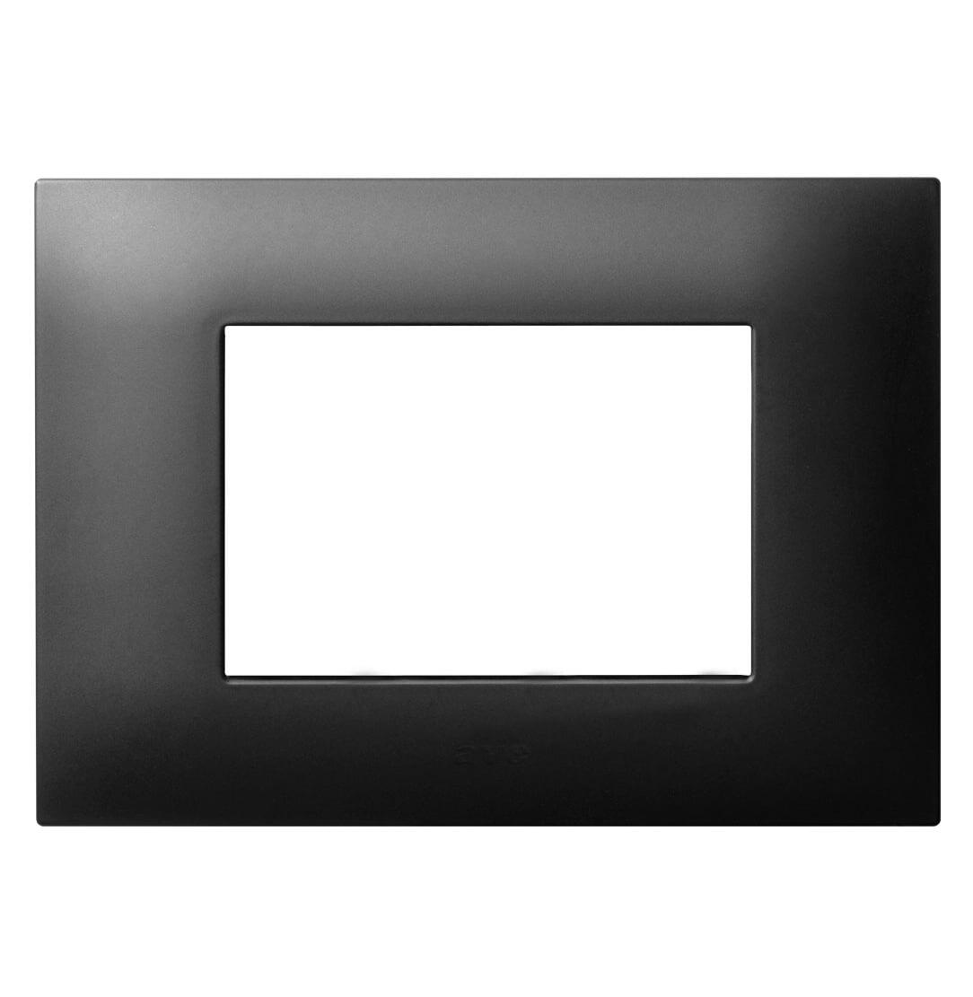 Placca Serie YOUNG 44 per Scatola Rettangolare 3 Moduli Grigio