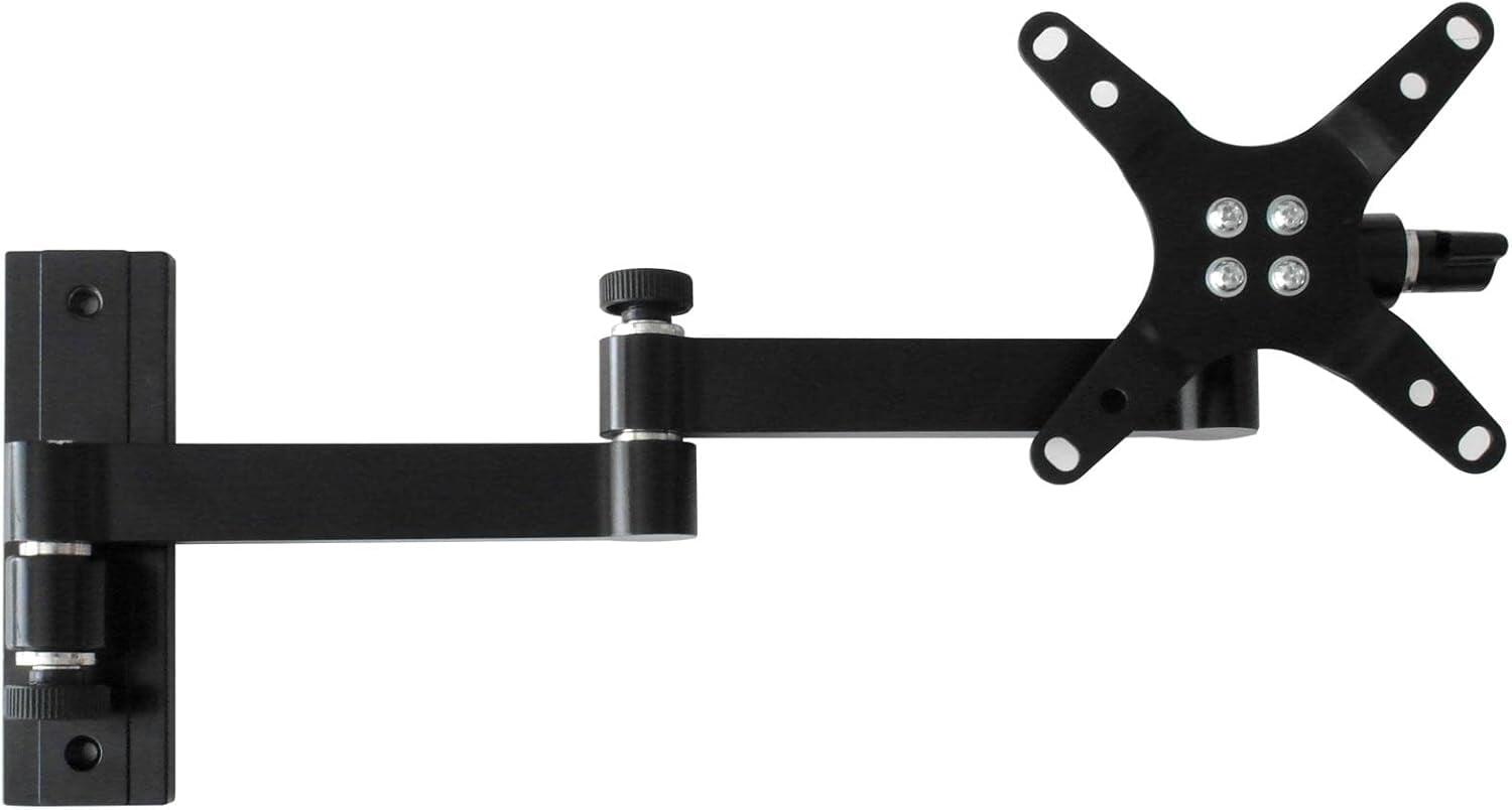 Supporto a muro per TV LED LCD 13-30'' inclinabile 3 snodi nero