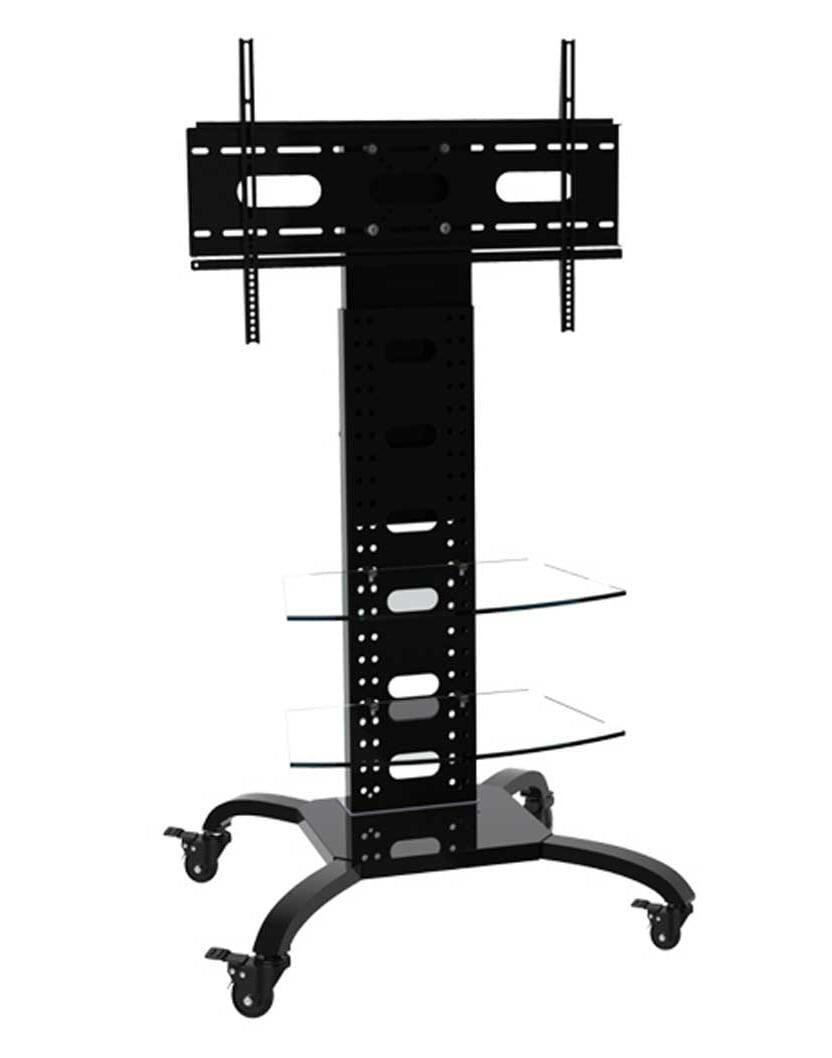 Supporto a Pavimento con 2 Mensole Trolley TV LCD/LED/Plasma 32-70''