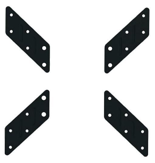 Adattatore per Supporto VESA da 200x200 a 400x400 Nero