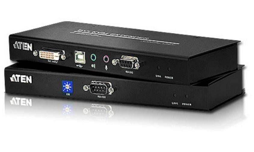 Estensore KVM USB DVI con audio e RS-232 60m, CE600