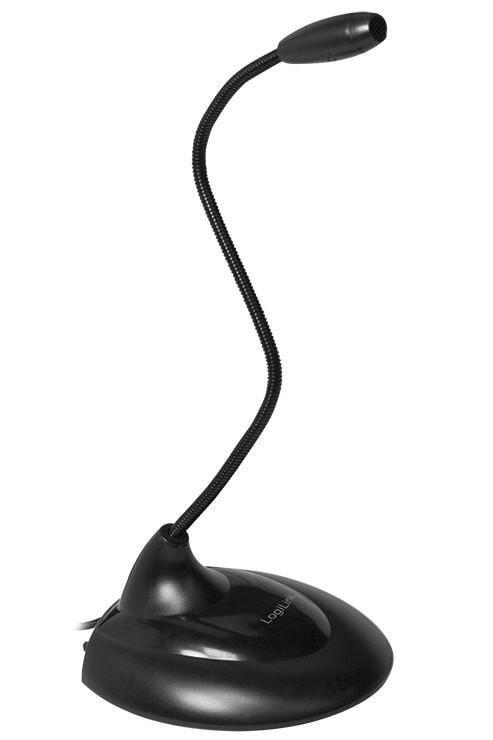 Microfono con Base di Appoggio e Collo Flessibile