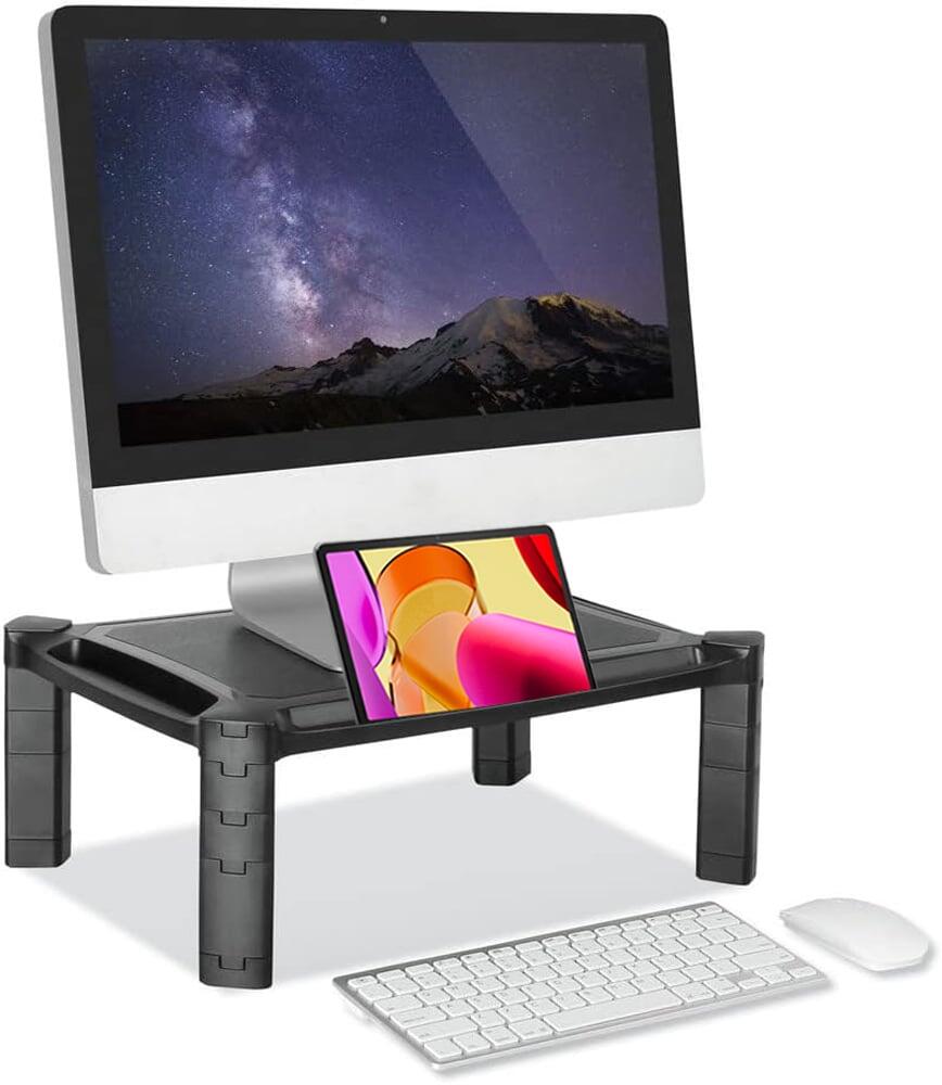 Supporto da Scrivania Monitor Notebook Laptop con Altezza Regolabile