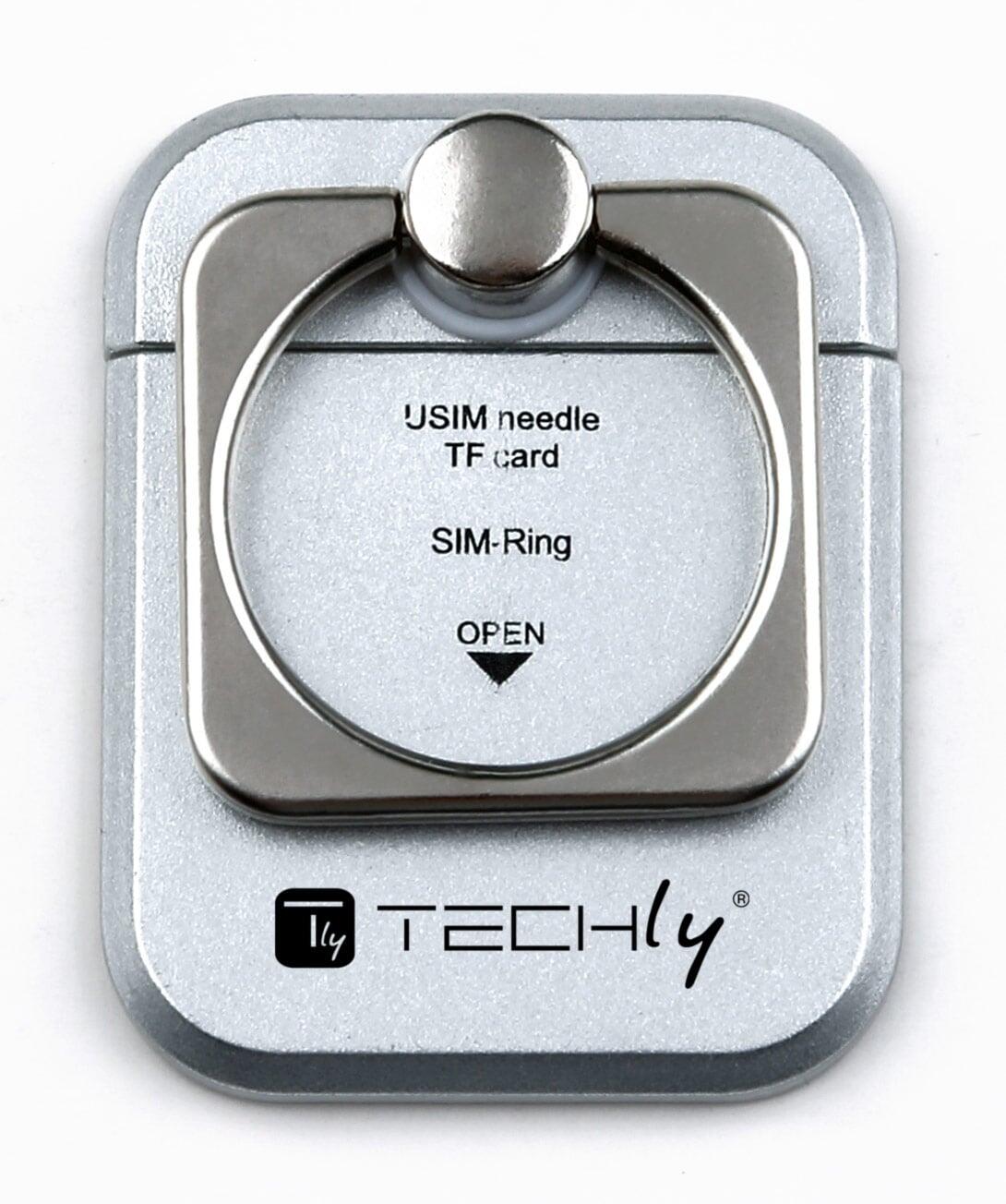 Anello e Supporto per Smartphone Silver