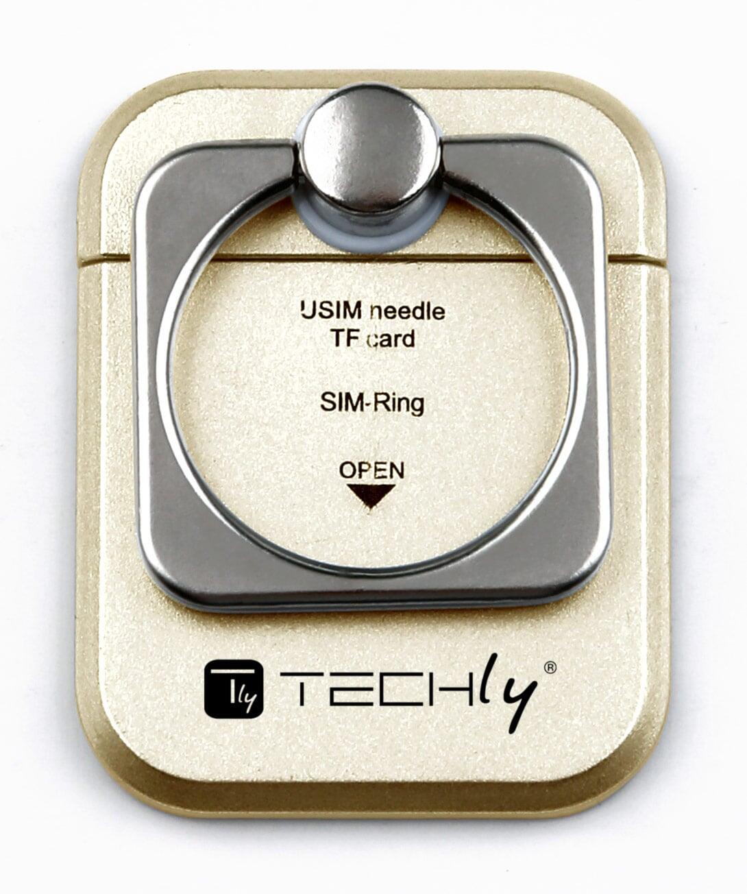 Anello e Supporto per Smartphone Oro