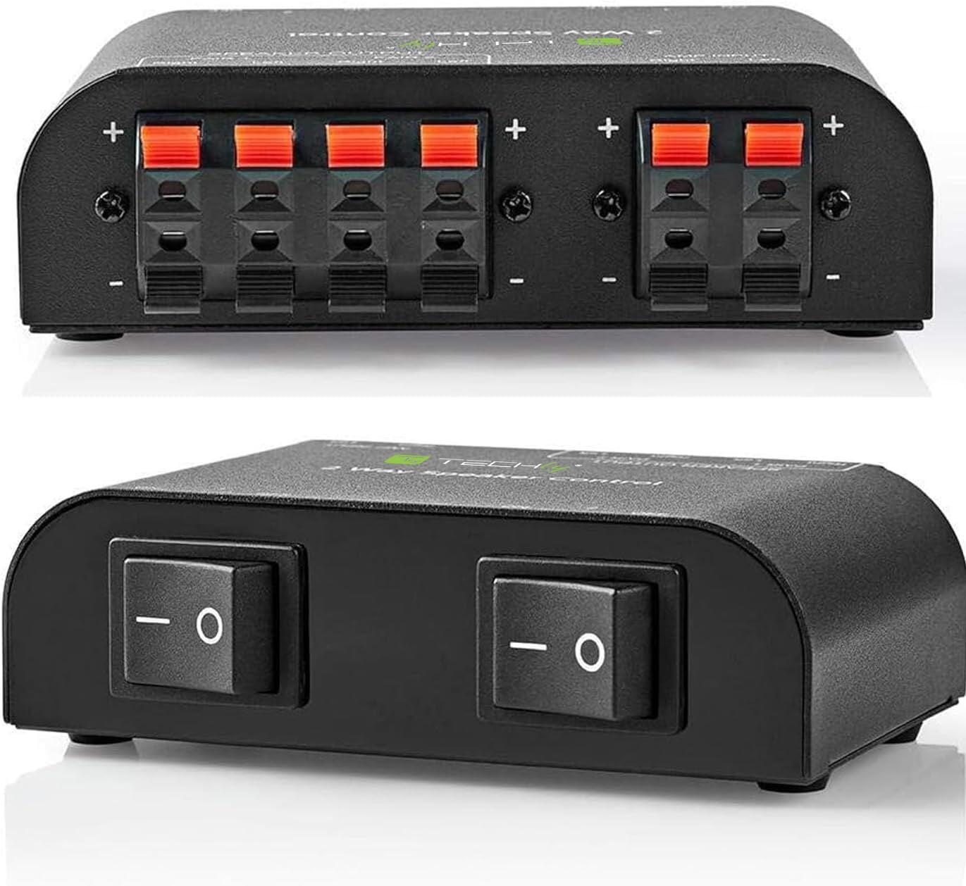 Commutatore Audio per Casse Acustiche 2 vie con Terminali a Pressione