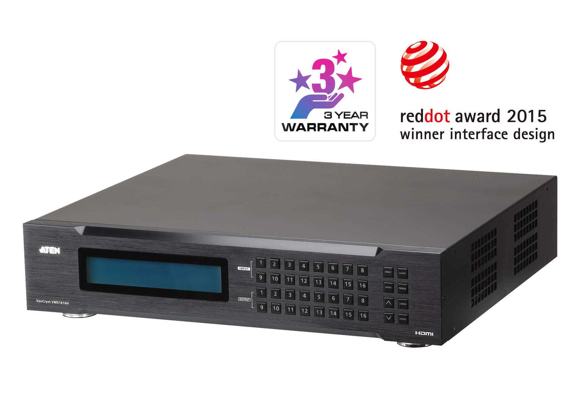 Switch Matrix HDMI 16x16 con Scaler, VM51616H