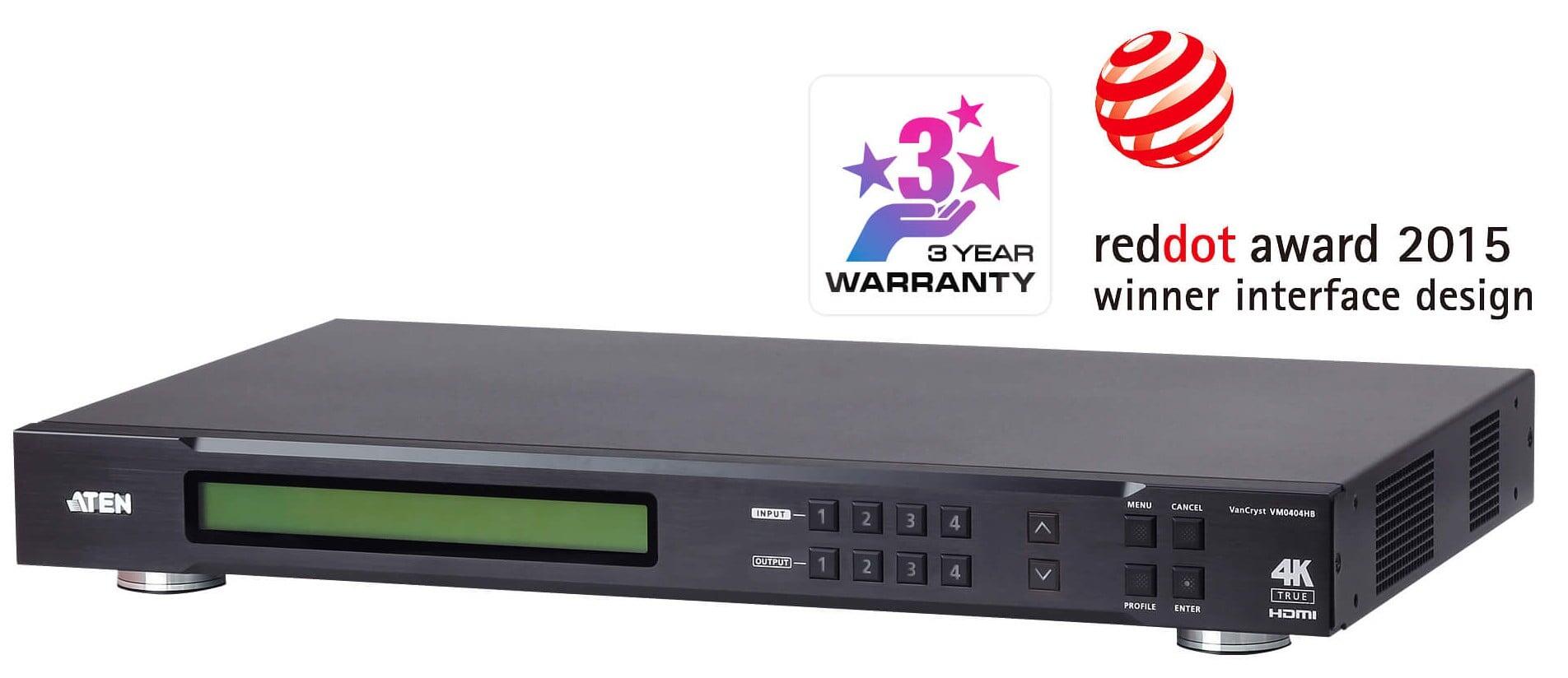 Switch True 4K HDMI Matrix 4x4, VM0404HB