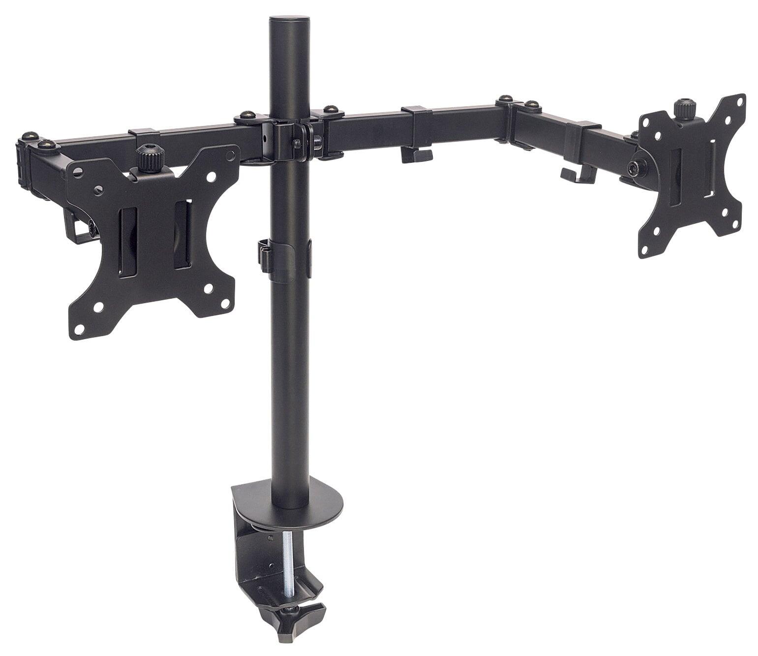 Supporto da Scrivania per 2 Monitor 13-32'' con Morsetto