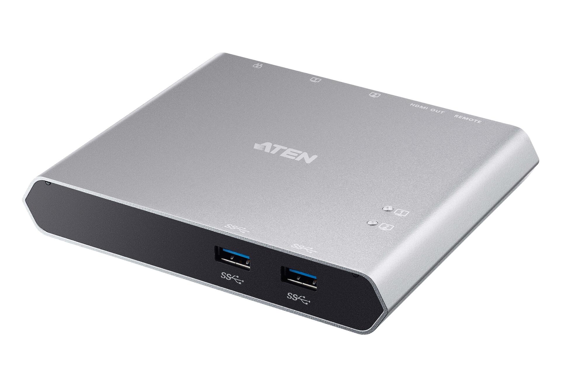 Switch Dock USB-C™ Gen 1 a 2 porte con pass-through dell'alimentazione, US3310