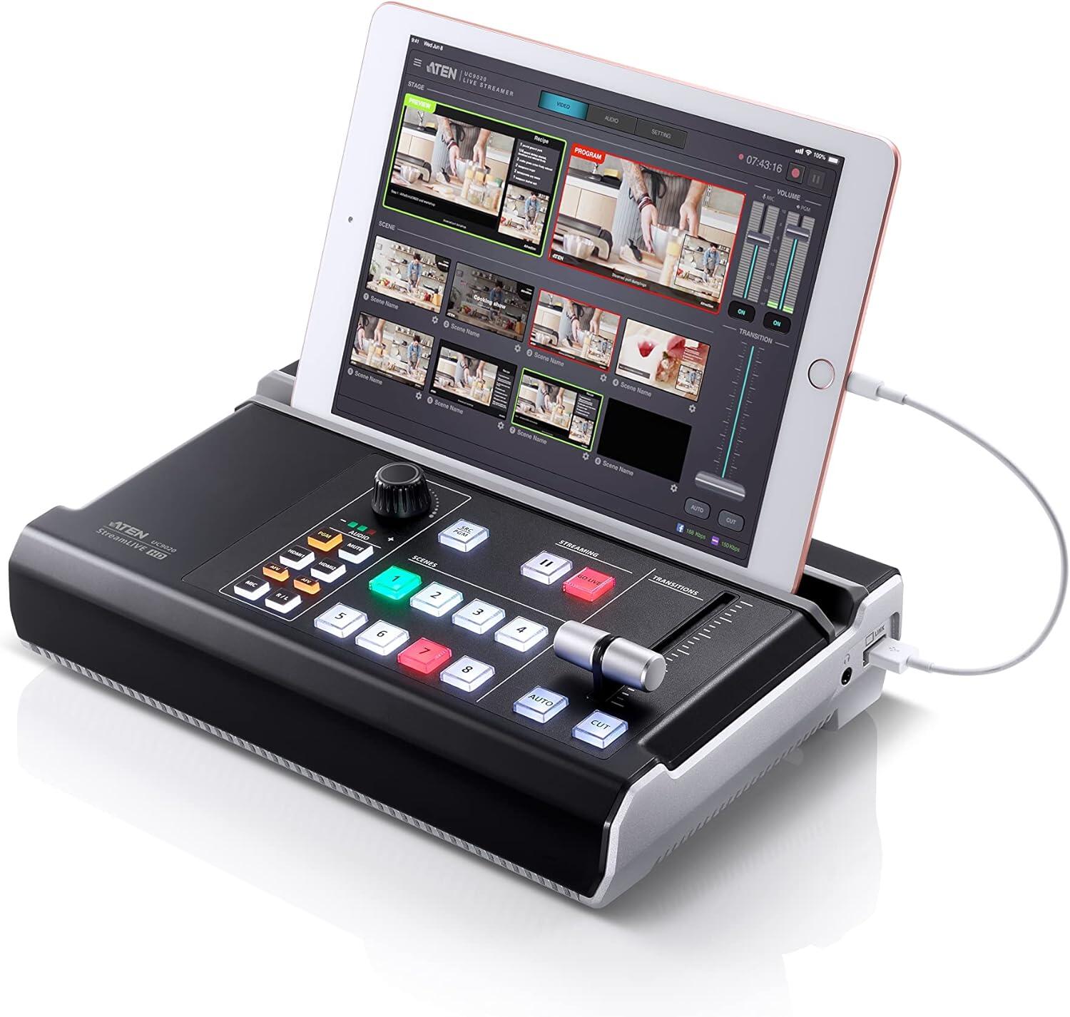 Mixer Audio/Video multicanale All-in-one per StreamLive™ HD su CDN e Social Network UC9020