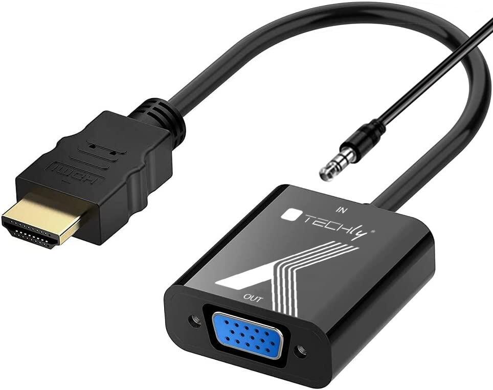 Cavo Convertitore Adattatore da HDMI™ a VGA 1920x1200 a 60Hz con Audio 3.5''