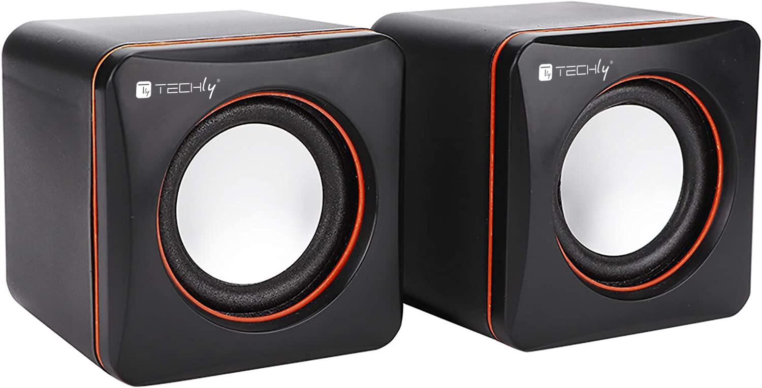 Set Altoparlanti Multimediali per Notebook e PC USB 2.0 e Jack 3,5 mm