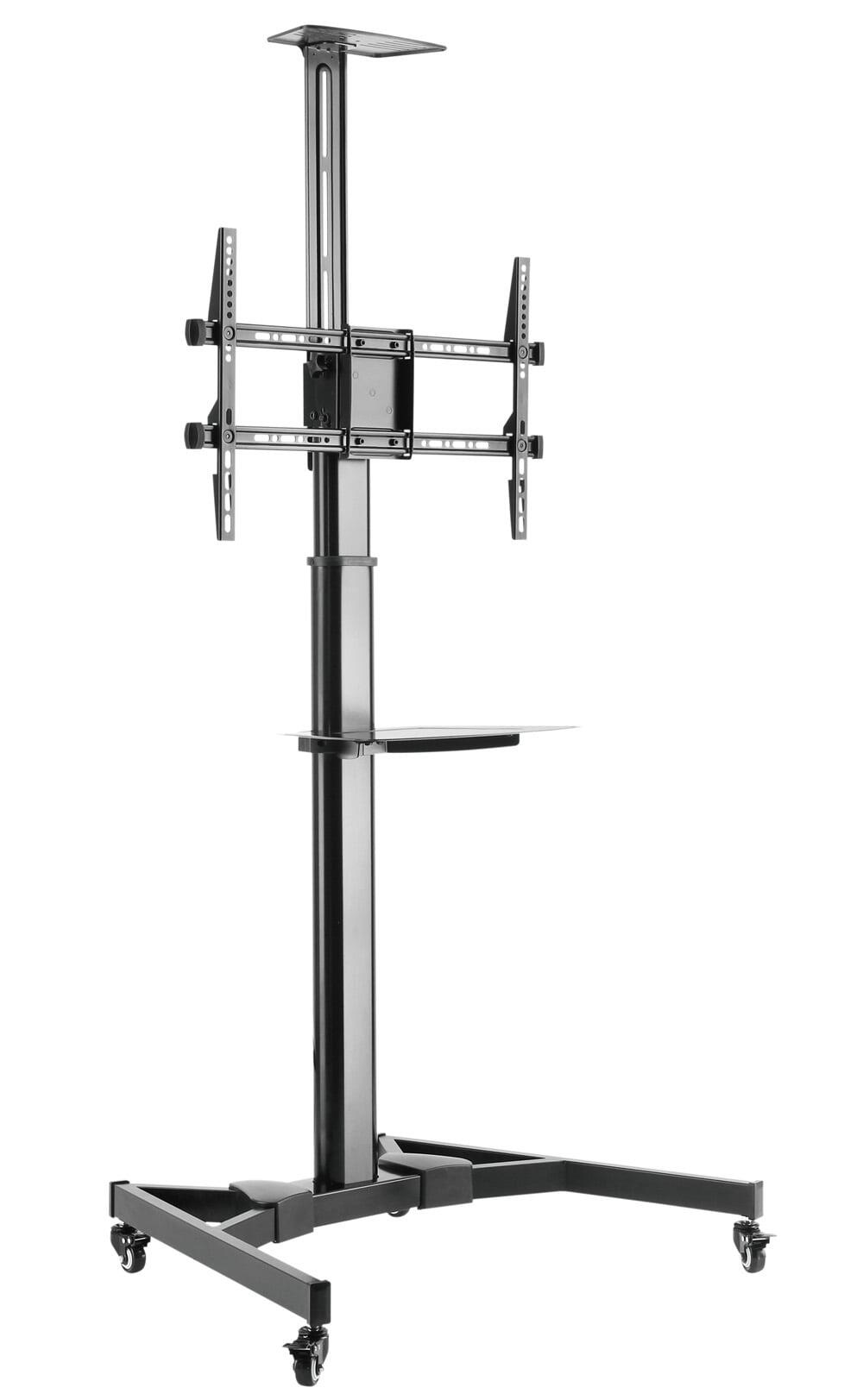 Supporto da Pavimento con Mensola TV/LED/LCD 37''-70'' Nero